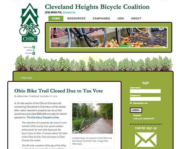 Cleveland Heights Bicycle Coalition Properties