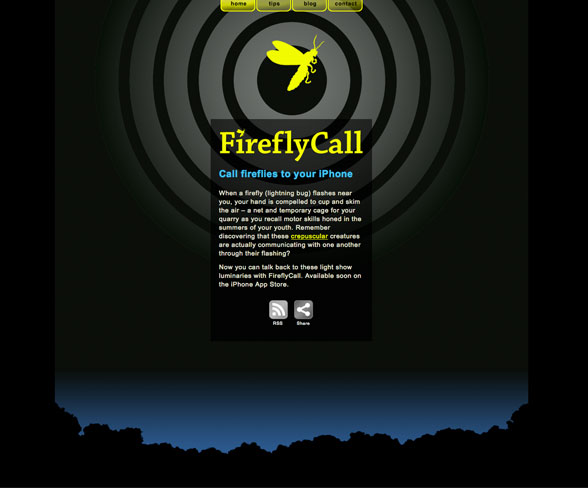 FireflyCall iPhone App Website